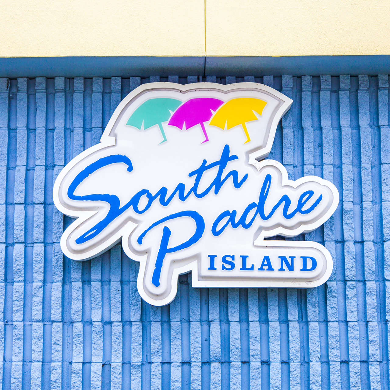 South Padre Island sign illustration